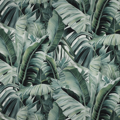 Image with canvas fabric - tropical leaves 225 g/m² – available at Šarlotes audumi