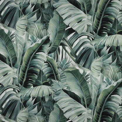 Image with canvas fabric - tropical leaves 225 g/m² – available at Šarlotes audumi