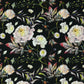 Kleitu audums ar elastānu - peonijas 80 g/m²