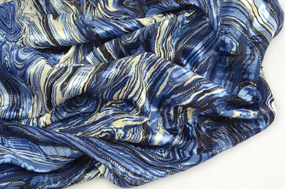 Image of dress fabric with a metallic effect - night sky 110 g/m² – available at Šarlotes audumi