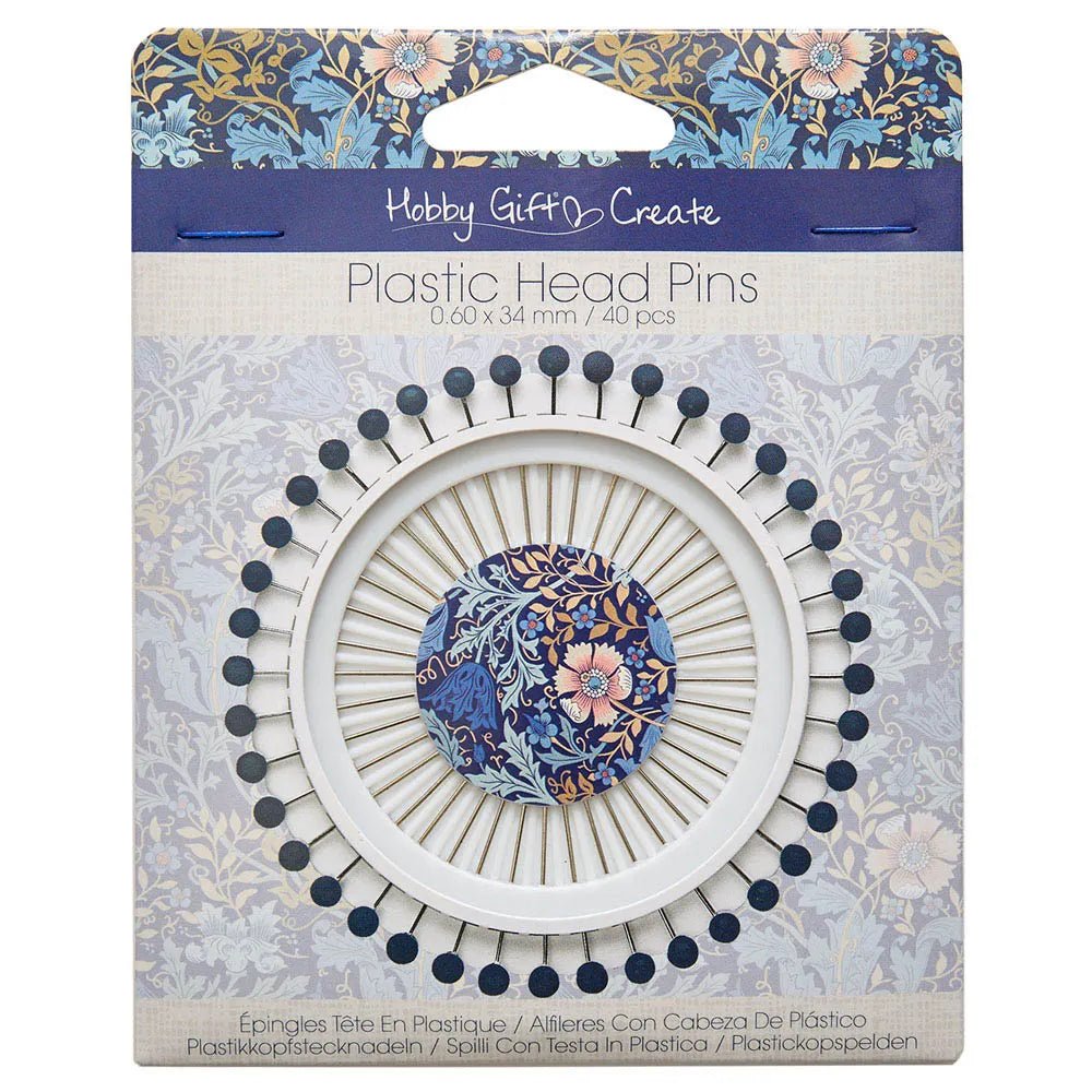 Attēls ar Kniepadatas ar pērlītes galviņu 0.60×34 mm, Hobby Gift – pieejams Šarlotes audumi