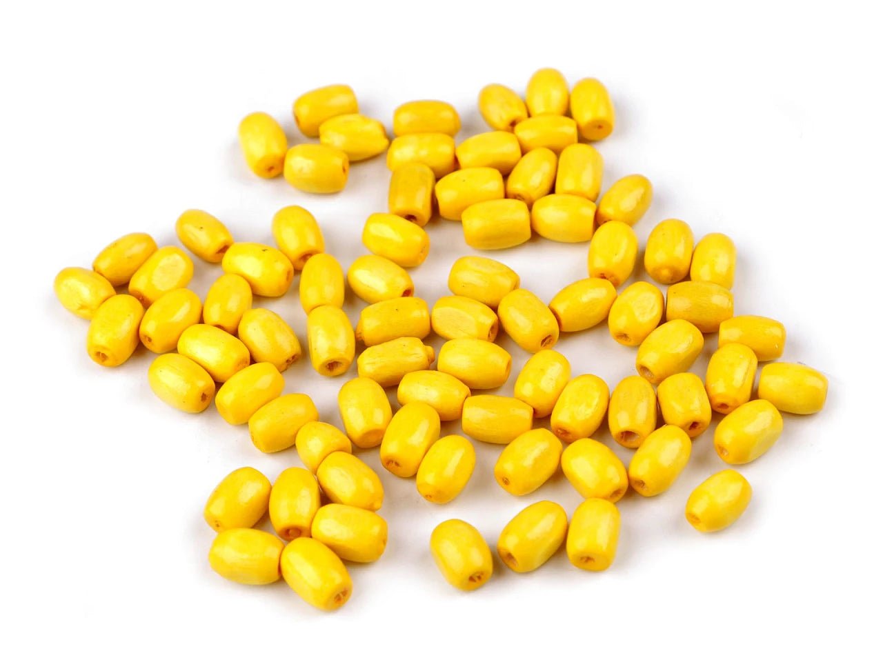 Attēls ar Koka pērlītes 5×8 mm (olīvas forma) 20 g – pieejams Šarlotes audumi