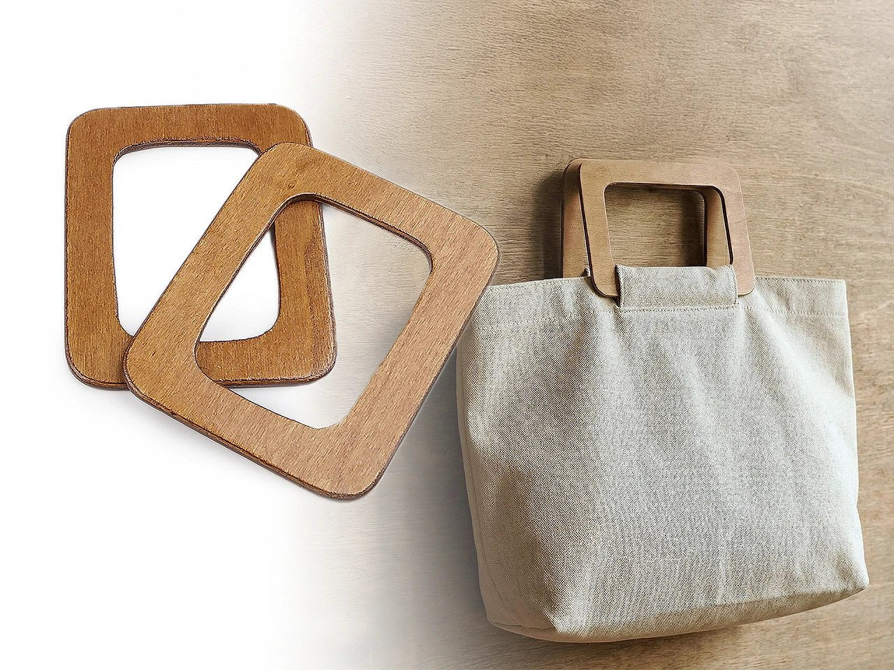 Attēls ar Koka rokturi somai 11 × 15 cm – pieejams Šarlotes audumi