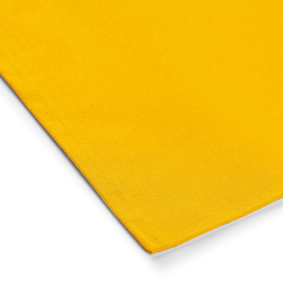 Attēls ar Kokvilnas auduma maisiņš ar garajiem rokturiem 38 x 42 cm 140 g/m² - dzeltens – pieejams Šarlotes audumi