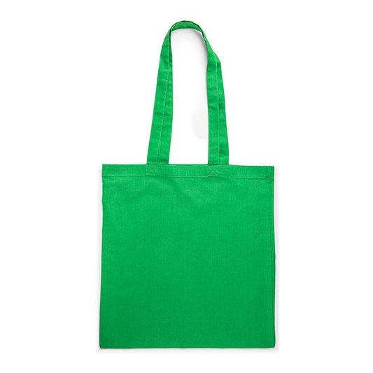 Attēls ar Kokvilnas auduma maisiņš ar garajiem rokturiem 38 x 42 cm 140 g/m² - gaiši zaļa – pieejams Šarlotes audumi