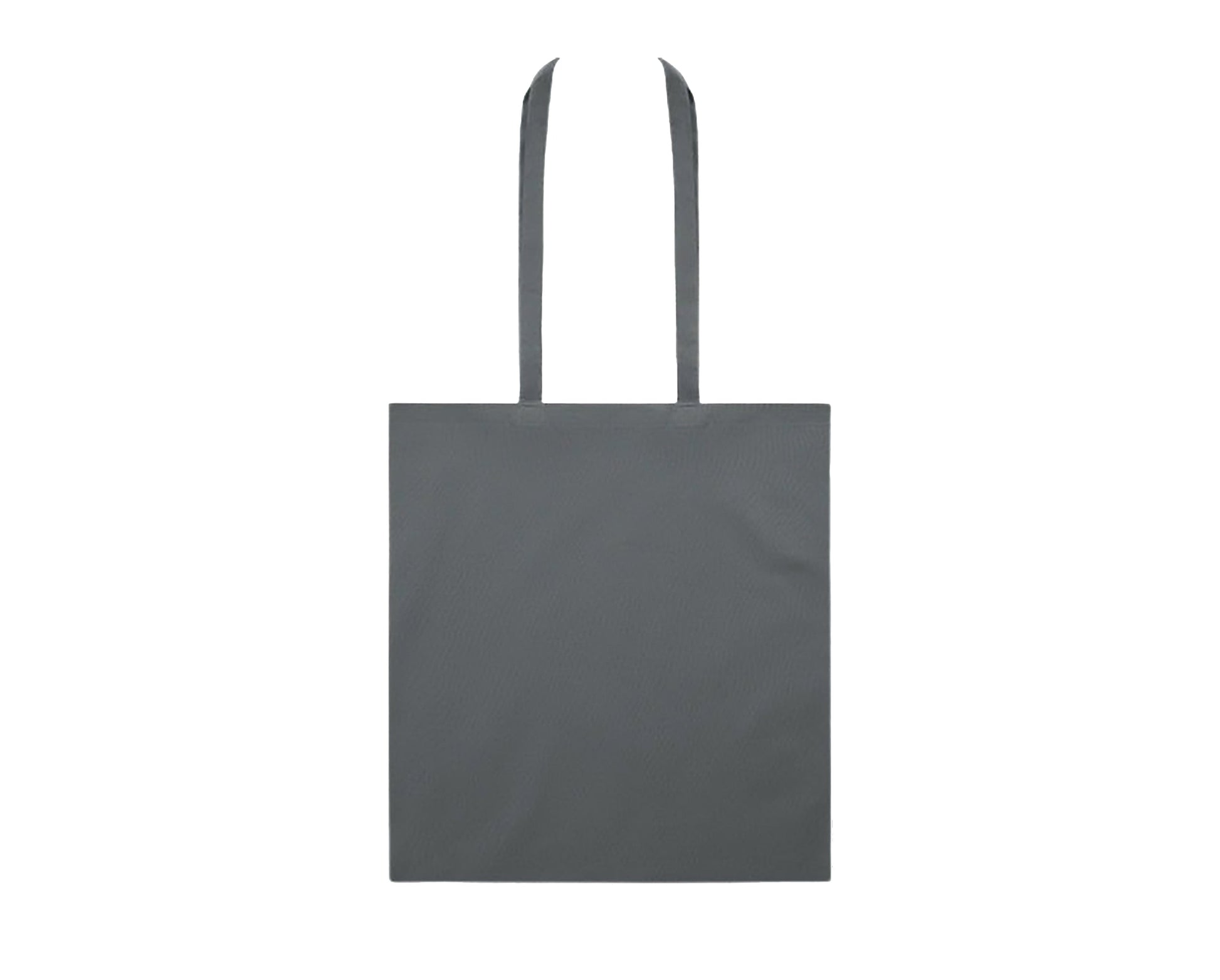Attēls ar Kokvilnas auduma maisiņš ar garajiem rokturiem 38 x 42 cm 140 g/m² -grafīta pelēks – pieejams internetā Šarlotes audumi