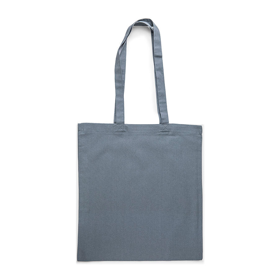 Attēls ar Kokvilnas auduma maisiņš ar garajiem rokturiem 38 x 42 cm 140 g/m² - pelēks – pieejams Šarlotes audumi