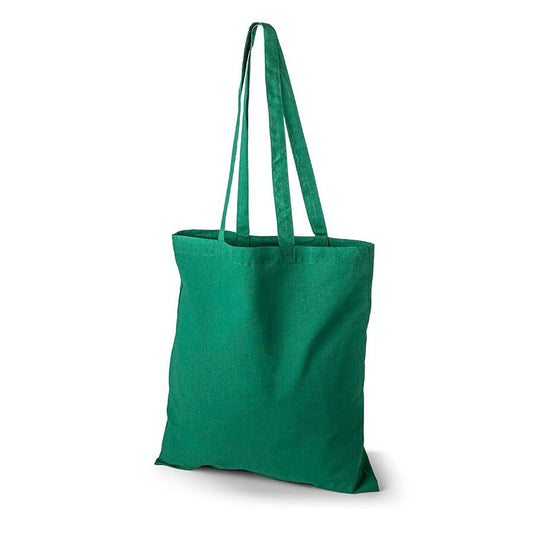 Attēls ar Kokvilnas auduma maisiņš ar garajiem rokturiem 38 x 42 cm 140 g/m² - zaļš – pieejams Šarlotes audumi