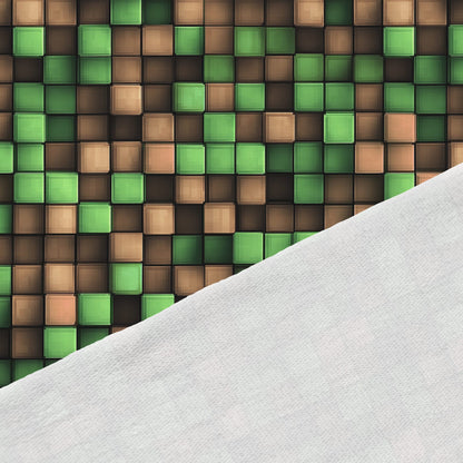 Image avec tricot à bouclettes en coton - Pixels 250 g/m² – disponible chez Charlote Audumi