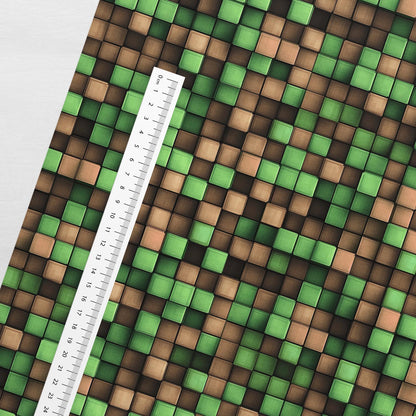 Image de jersey éponge en coton - pixels 250 g/m² – disponible chez Šarlotes audumi