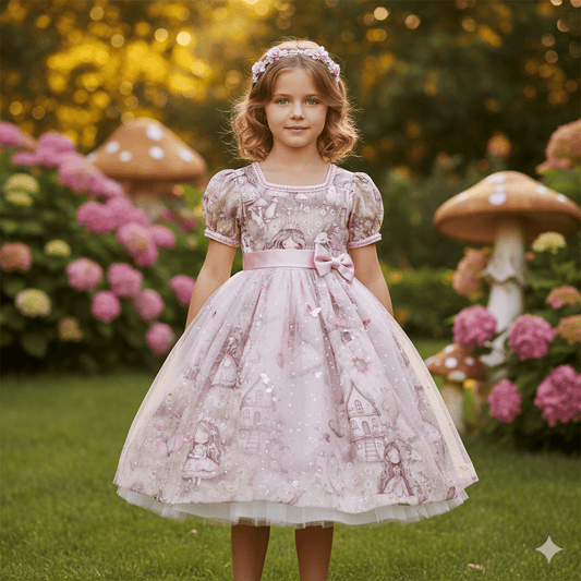 Attēls ar Kokvilnas cilpiņtrikotāža - princese un pūķis 260 g/m² – pieejams Šarlotes audumi