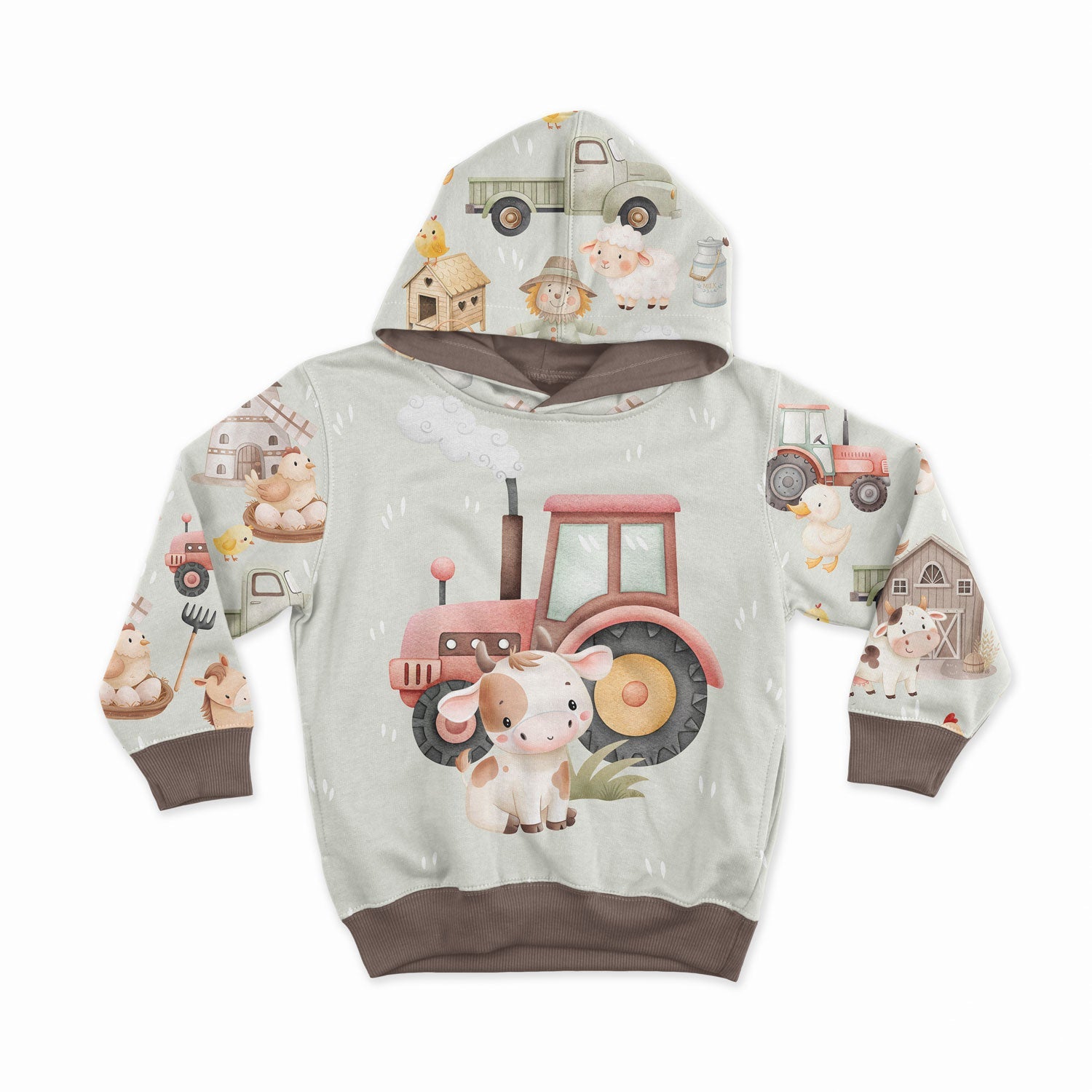 Attēls ar Kokvilnas cilpiņtrikotāža - raibā fermas dzīve 250 g/m² | Dizains - 04 – pieejams Šarlotes audumi