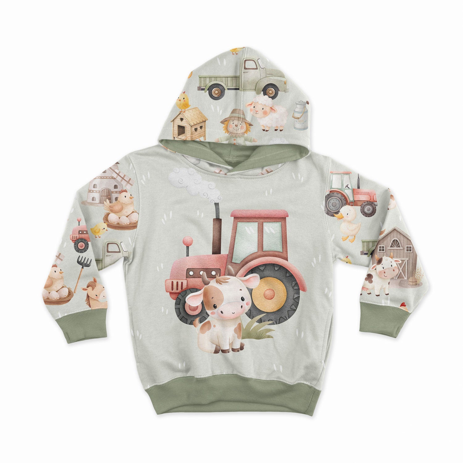 Attēls ar Kokvilnas cilpiņtrikotāža - raibā fermas dzīve 250 g/m² | Dizains - 04 – pieejams Šarlotes audumi