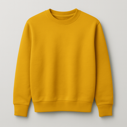 Aasaline puuvillatrikookangas - sinepikollane 235 g/m² (GOTS sertif.)