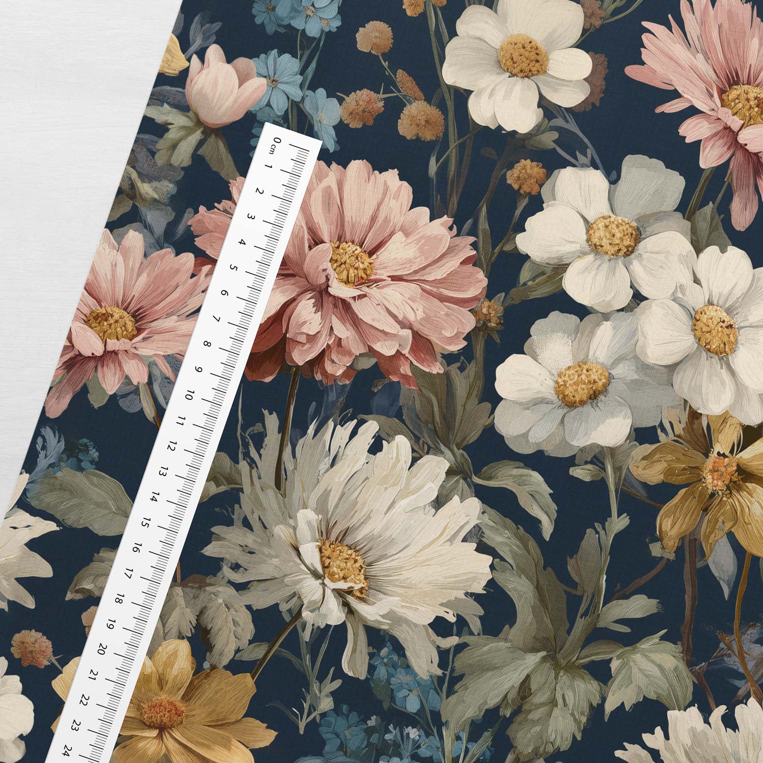 Attēls ar Kokvilnas cilpiņtrikotāža - Ziedu sapnis 250 g/m² – pieejams Šarlotes audumi