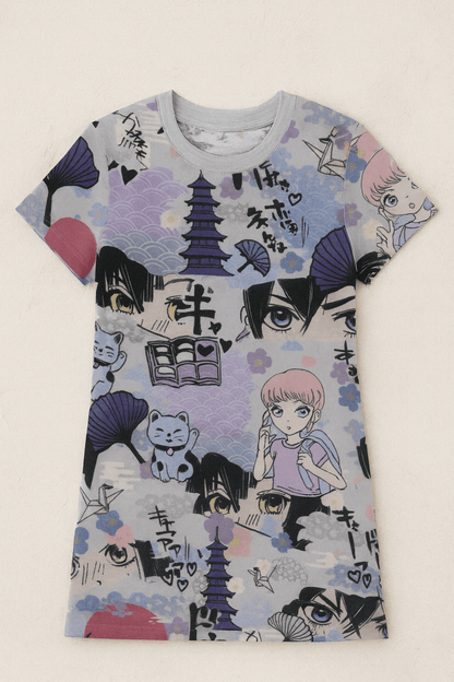 Puuvillane trikotaaž - anime 200 g/m²