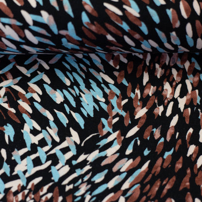 Image de jersey de coton à motif abstrait à pois 200 g/m² – disponible chez Šarlotes audumi