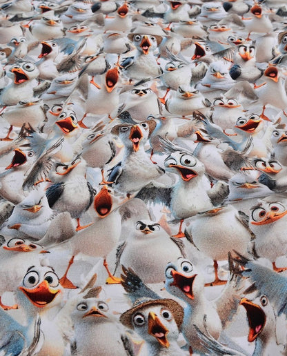 Image de jersey en coton - les mouettes me parlent à nouveau.... 200 g/m² – disponible chez Šarlotes audumi