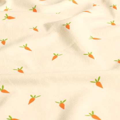 Jersey en coton - carottes 210 g/m²