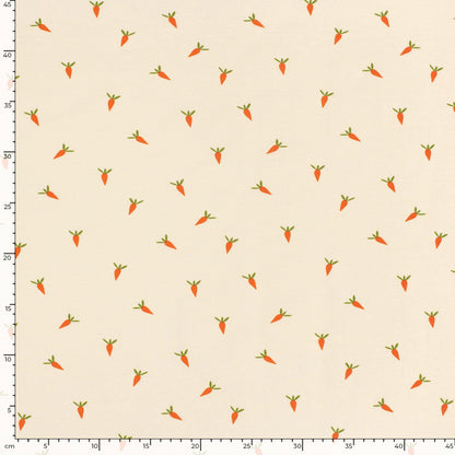 Jersey de coton - carottes 210 g/m²