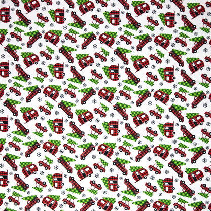 Jersey en coton - sapin sur machine 230 g/m²