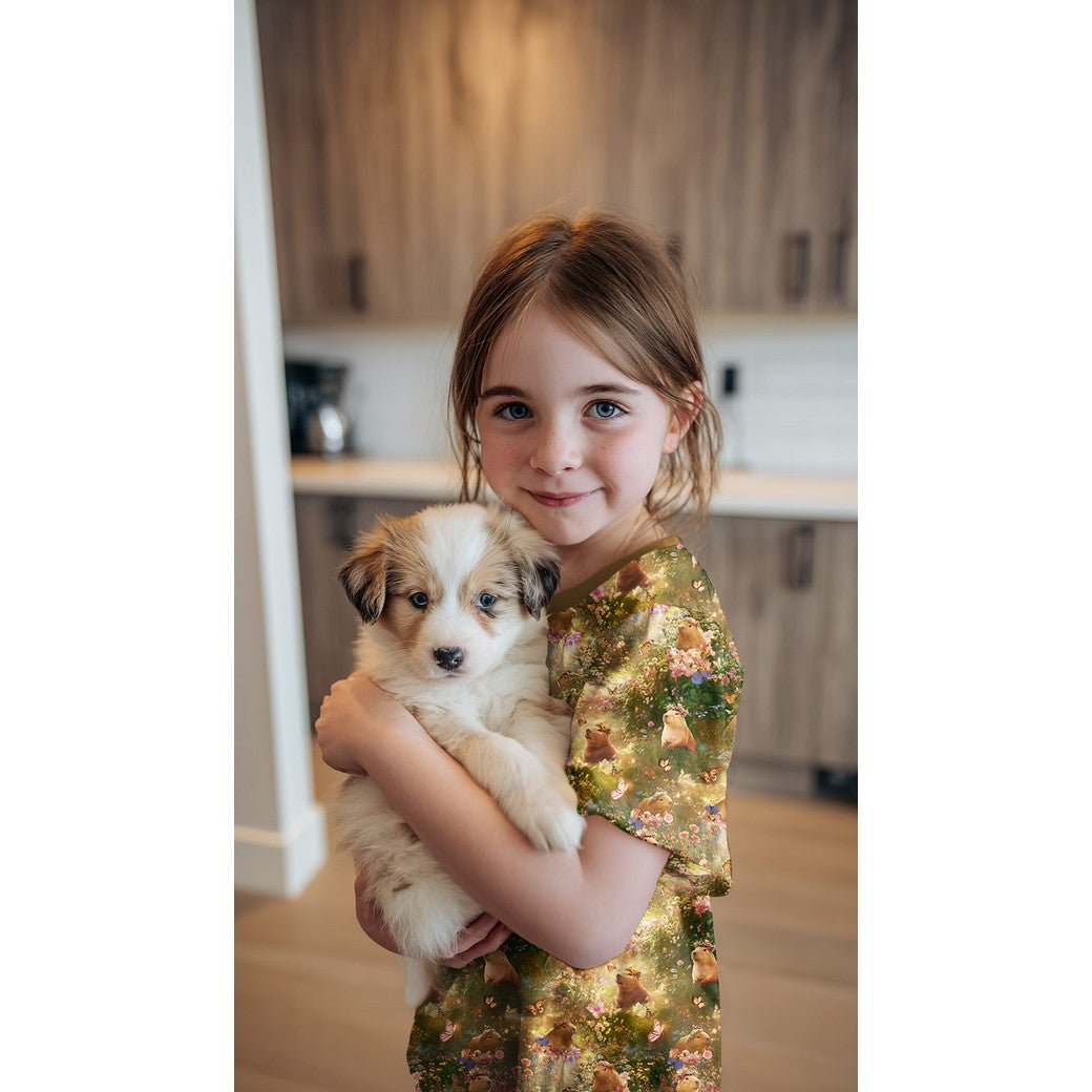 Attēls ar Kokvilnas trikotāža - kapibaras 200 g/m² – pieejams Šarlotes audumi