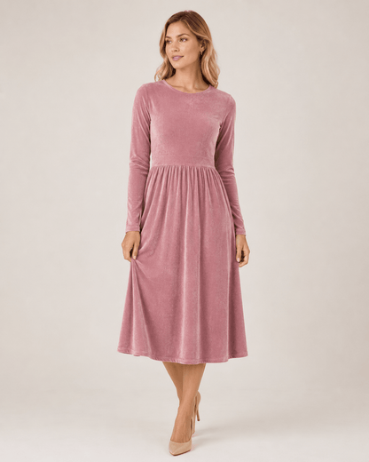 Attēls ar Kokvilnas velūrs - vecrozā(Mauve) 250 g/m² – pieejams Šarlotes audumi