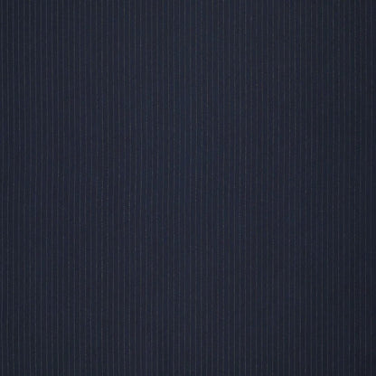 Image of costume fabric with a fine lurex stripe - dark blue | 195 g/m² | 145 cm – available at Charlotte's Fabrics