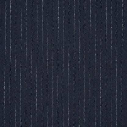 Image of costume fabric with a fine lurex stripe - dark blue | 195 g/m² | 145 cm – available at Charlotte's Fabrics