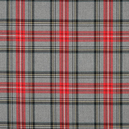 Image of suit fabric - red and light gray checkered 230 g/m² – available at Šarlotes audumi