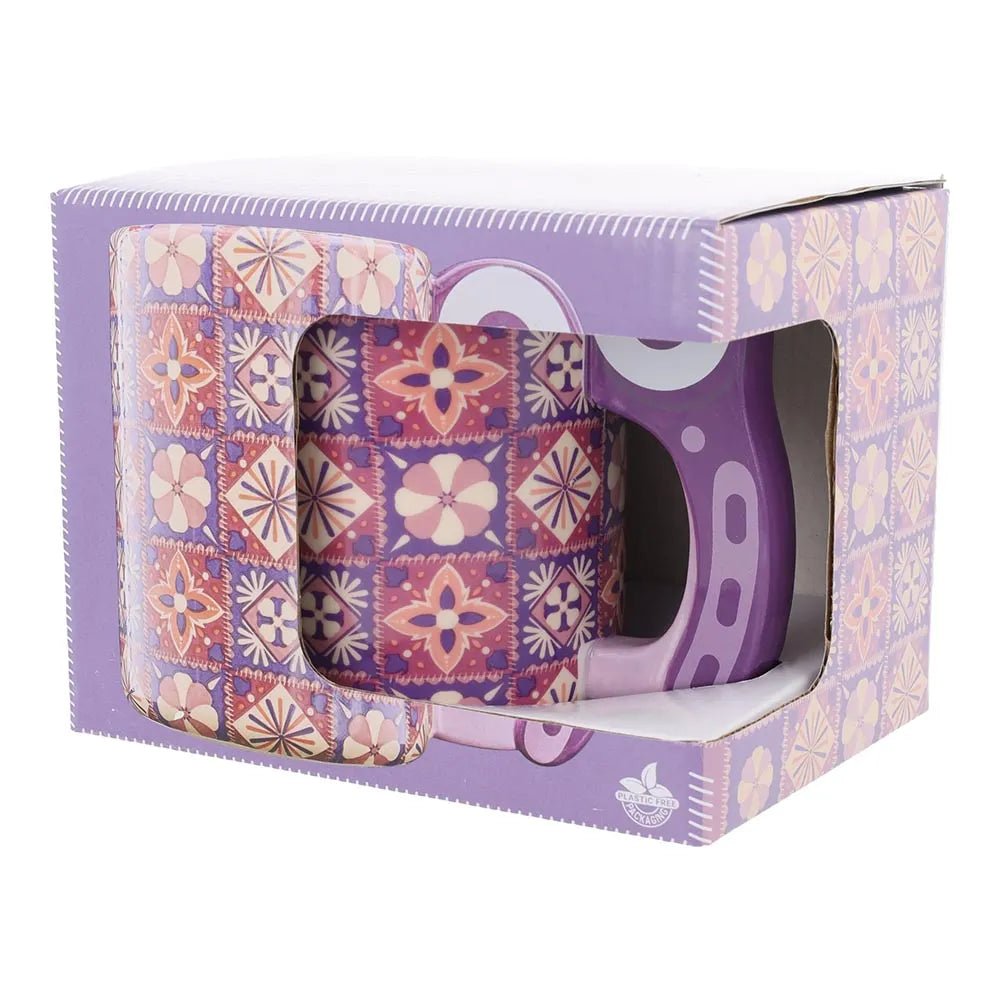 Attēls ar Krūze ar rotējošā griezēja rokturi 500 ml, violeta Sew Tasty – pieejams Šarlotes audumi