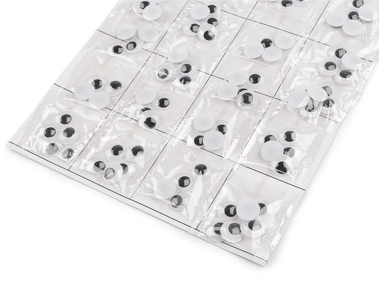 Attēls ar Kustīgas plastmasas actiņas pielīmēšanai – 15mm 20 gab. – pieejams internetā Šarlotes audumi