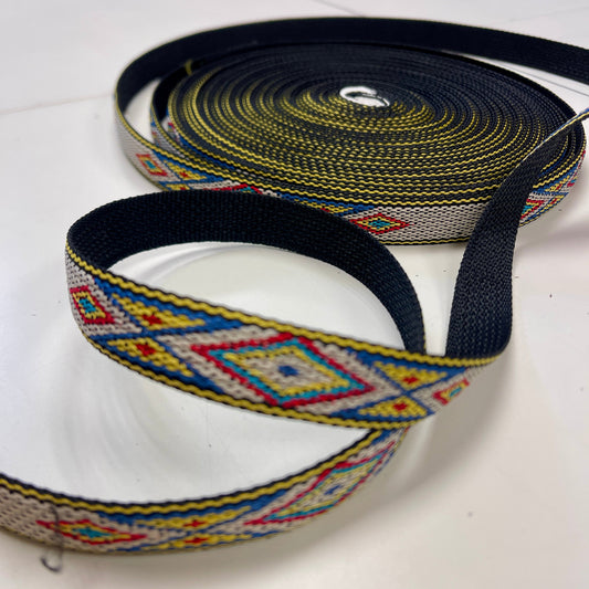 Attēls ar Lenta somām, siksnām 20 mm - rakstaina – pieejams Šarlotes audumi