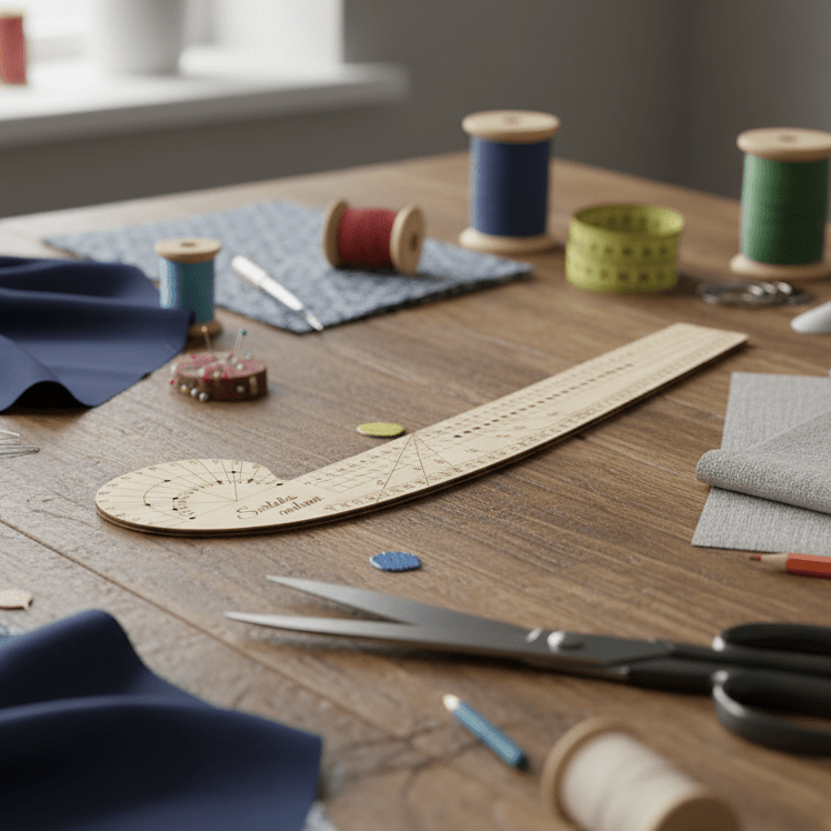 Attēls ar Lielais lekāls,lineāls – pieejams Šarlotes audumi