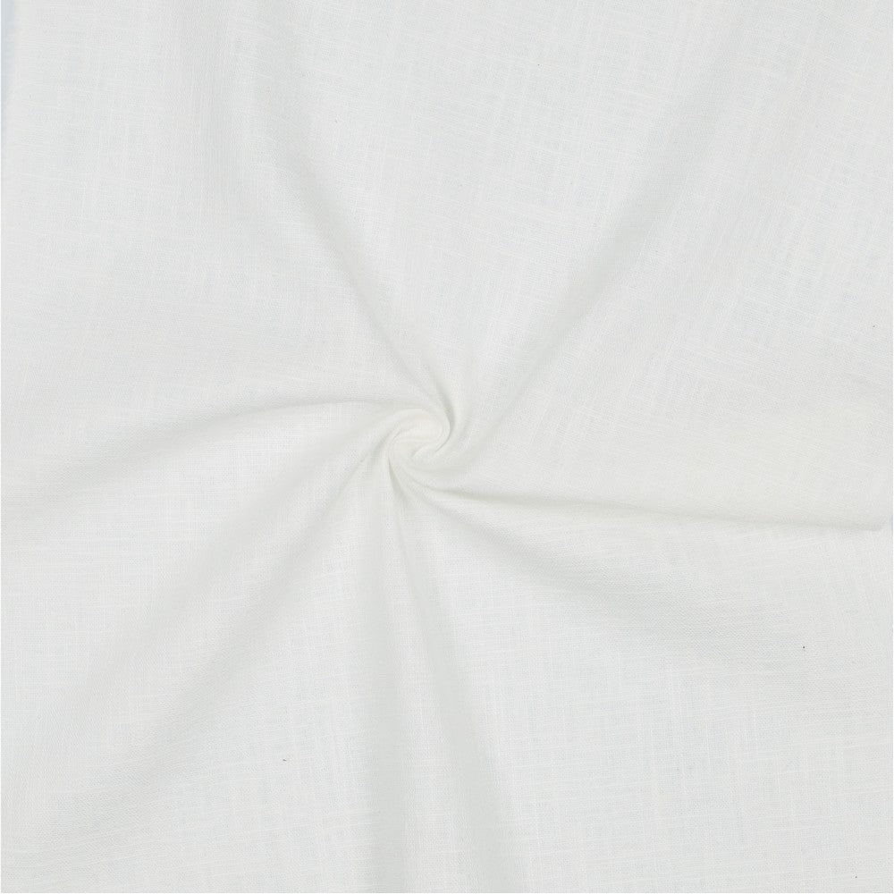 Image de tissu en lin blanc 230 g/m² – disponible chez Šarlotes audumi