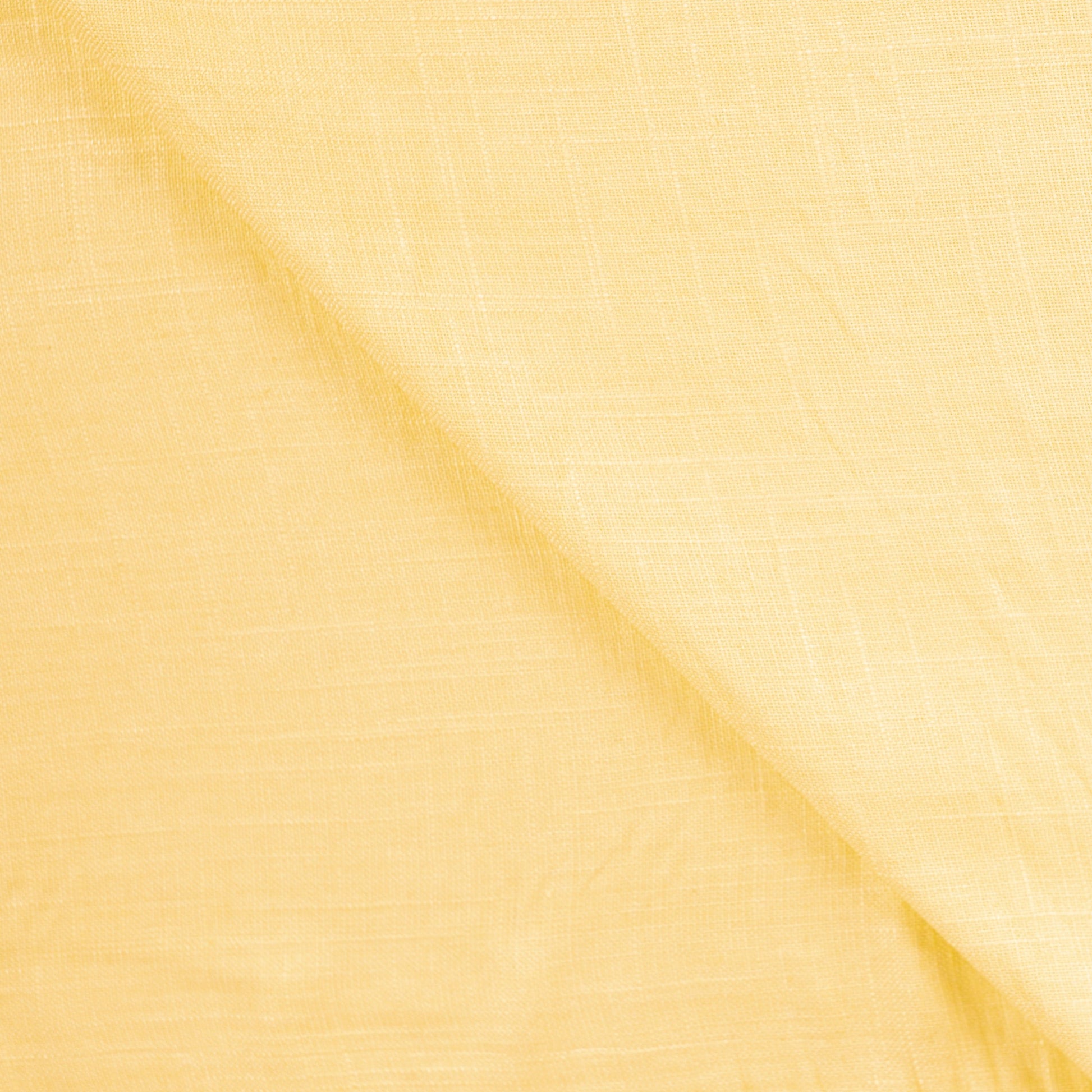 Image of yellow linen-viscose fabric – available online at Šarlotes audumi
