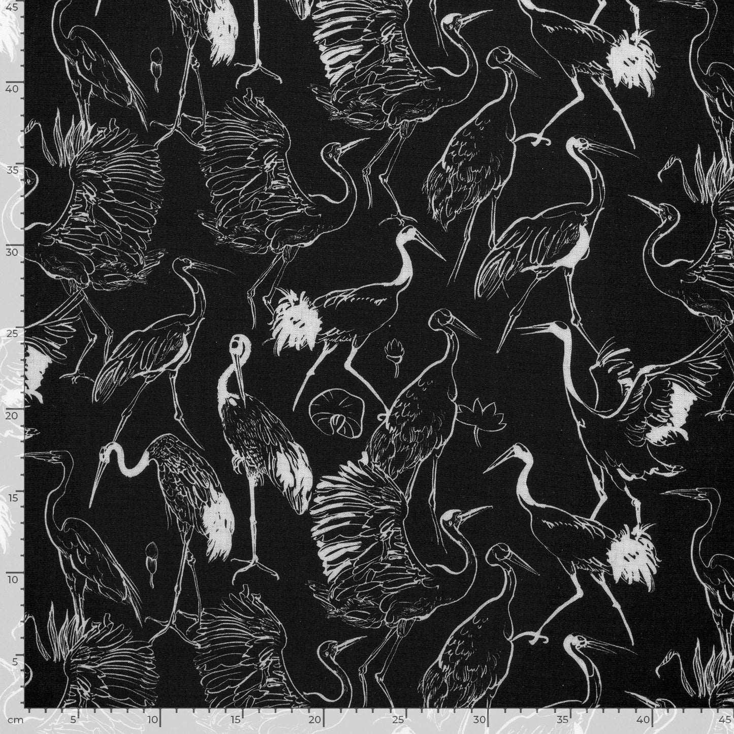 Attēls ar Lins ar viskozi - stārķi 170 g/m² – pieejams Šarlotes audumi