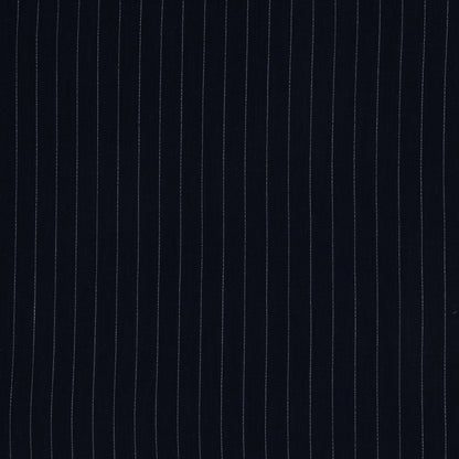 Lin avec viscose - rayures sur fond noir 200 g/m²