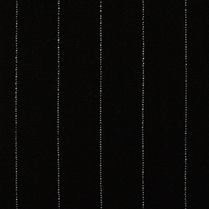 Lin et viscose - rayures sur fond noir 200 g/m²