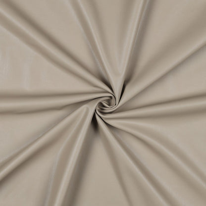 Faux leather with elastane - beige-gray 260 g/m²