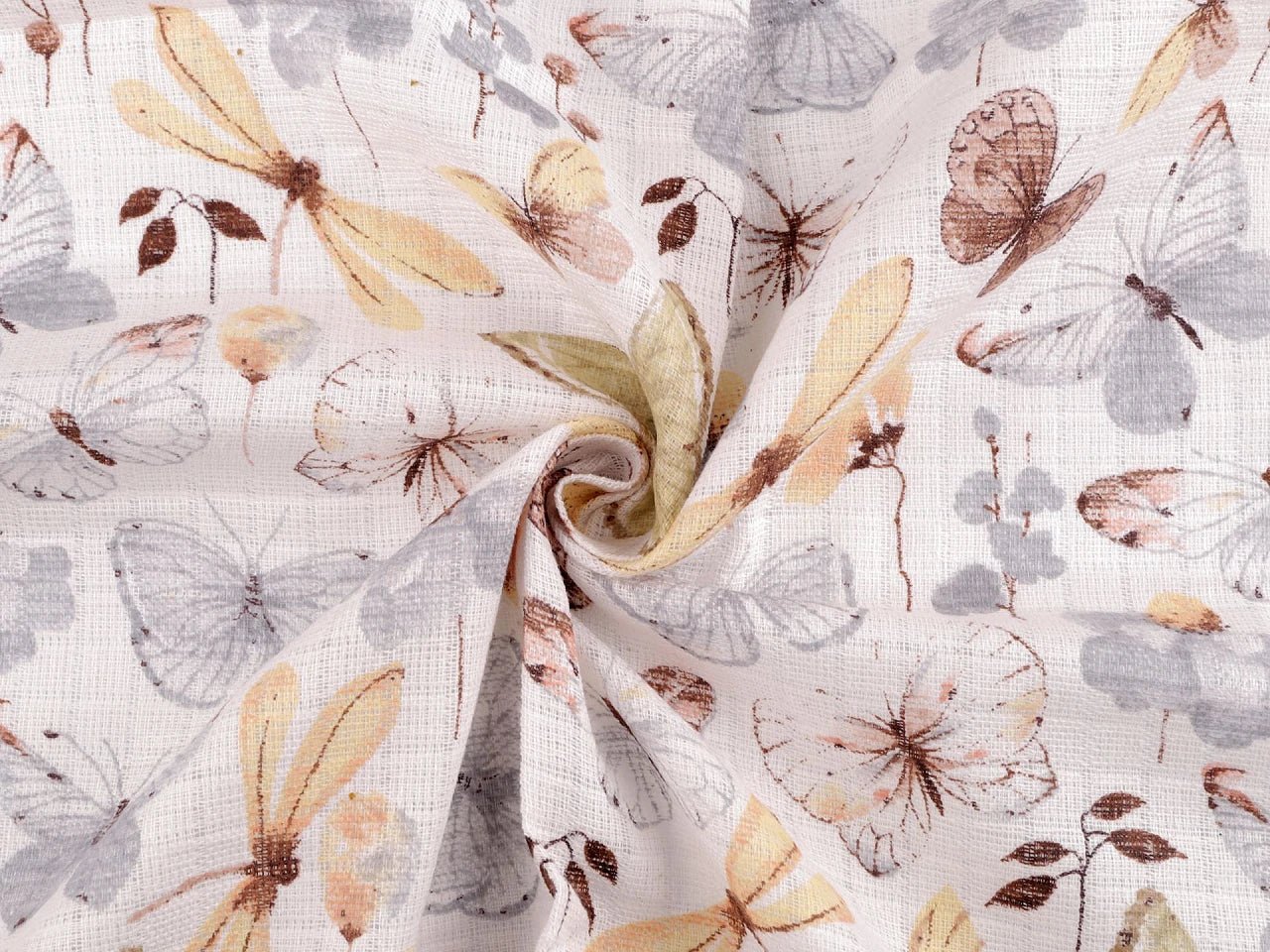 Tissu de gaze à papillons 120 g/m² – disponible chez Šarlotes audumi