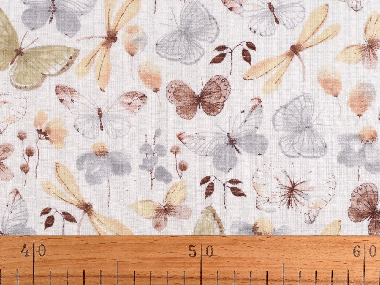 Tissu de gaze à papillons 120 g/m² – disponible chez Šarlotes audumi