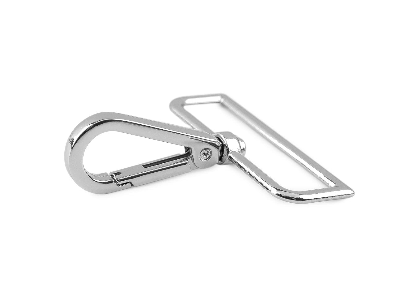 Attēls ar Metāla karabīne 50 mm - sudraba – pieejams Šarlotes audumi