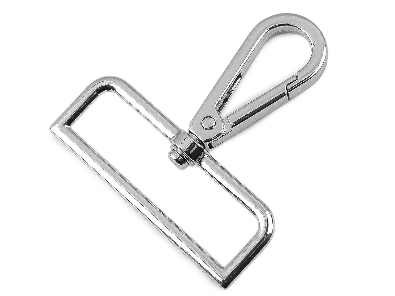 Attēls ar Metāla karabīne 50 mm - sudraba – pieejams Šarlotes audumi