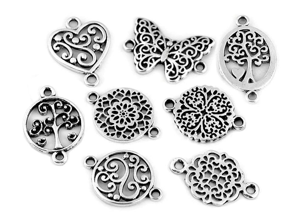 Attēls ar Metāla kulons – Tauriņš, Mandala, Sirds, Dzīvības koks – pieejams Šarlotes audumi