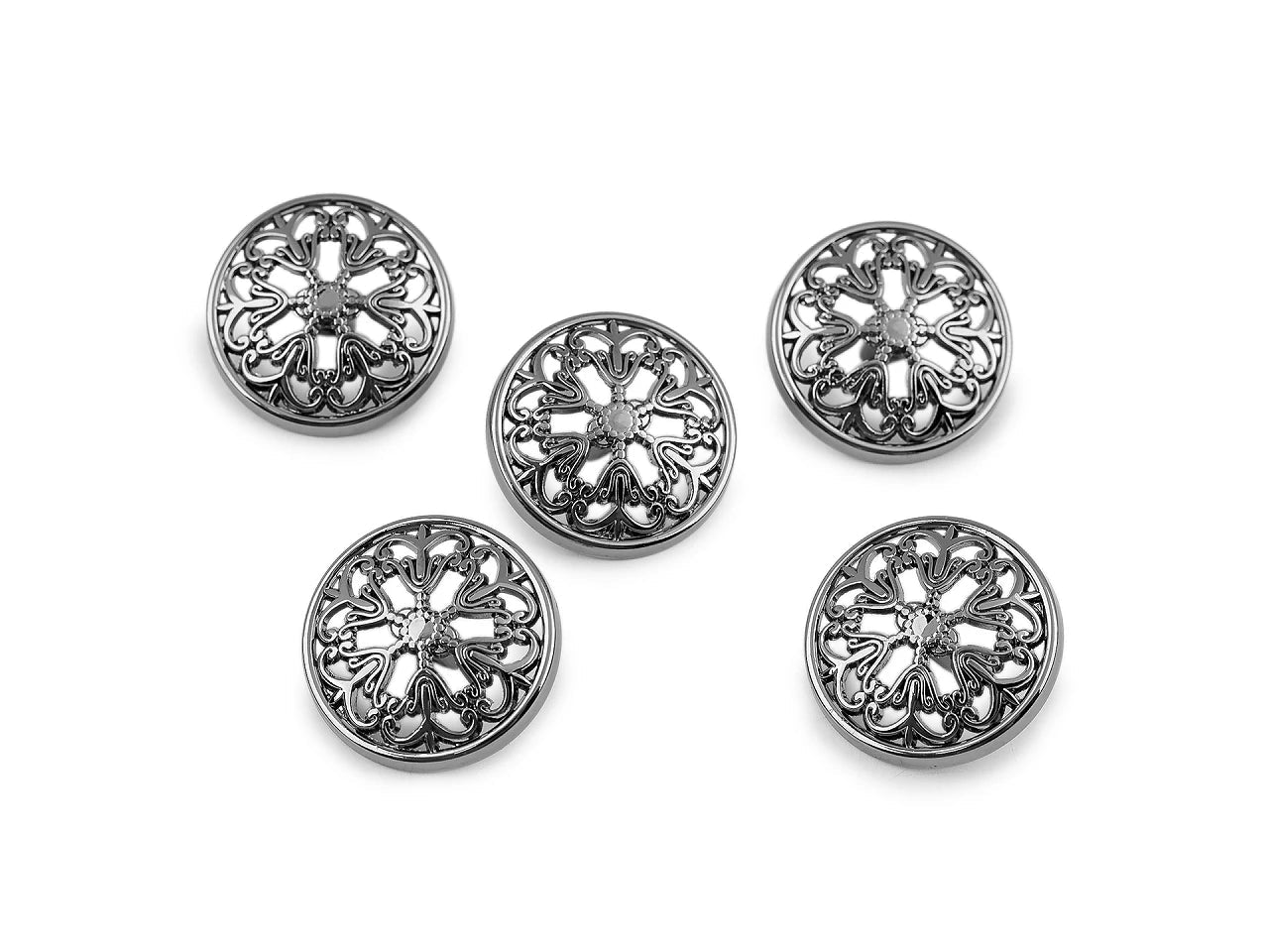 Image of metal buttons with shank, 22-25 mm – available at Charlotte's Fabrics