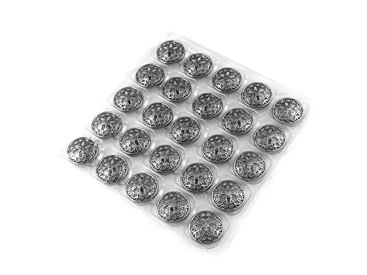 Attēls ar Metāla pogas ar kājiņu, 22-25 mm – pieejams Šarlotes audumi