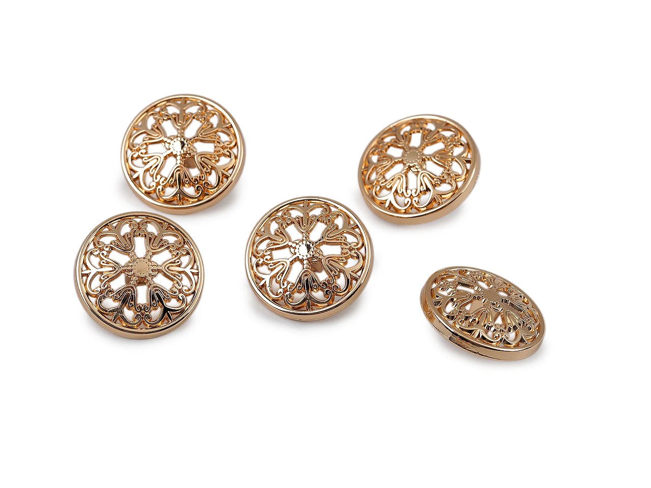 Image of metal shank buttons, 22-25 mm – available at Šarlotes audumi