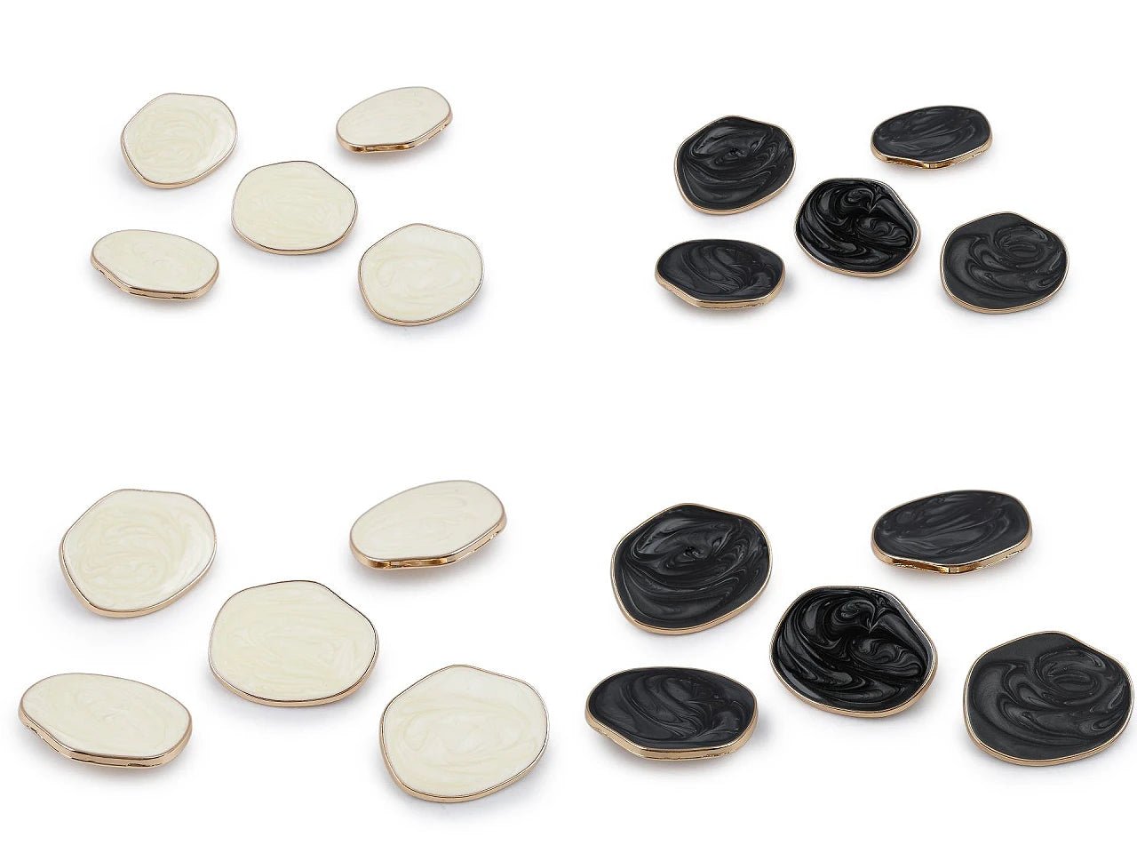 Image of metal shank buttons – available at Charlotte's Fabrics