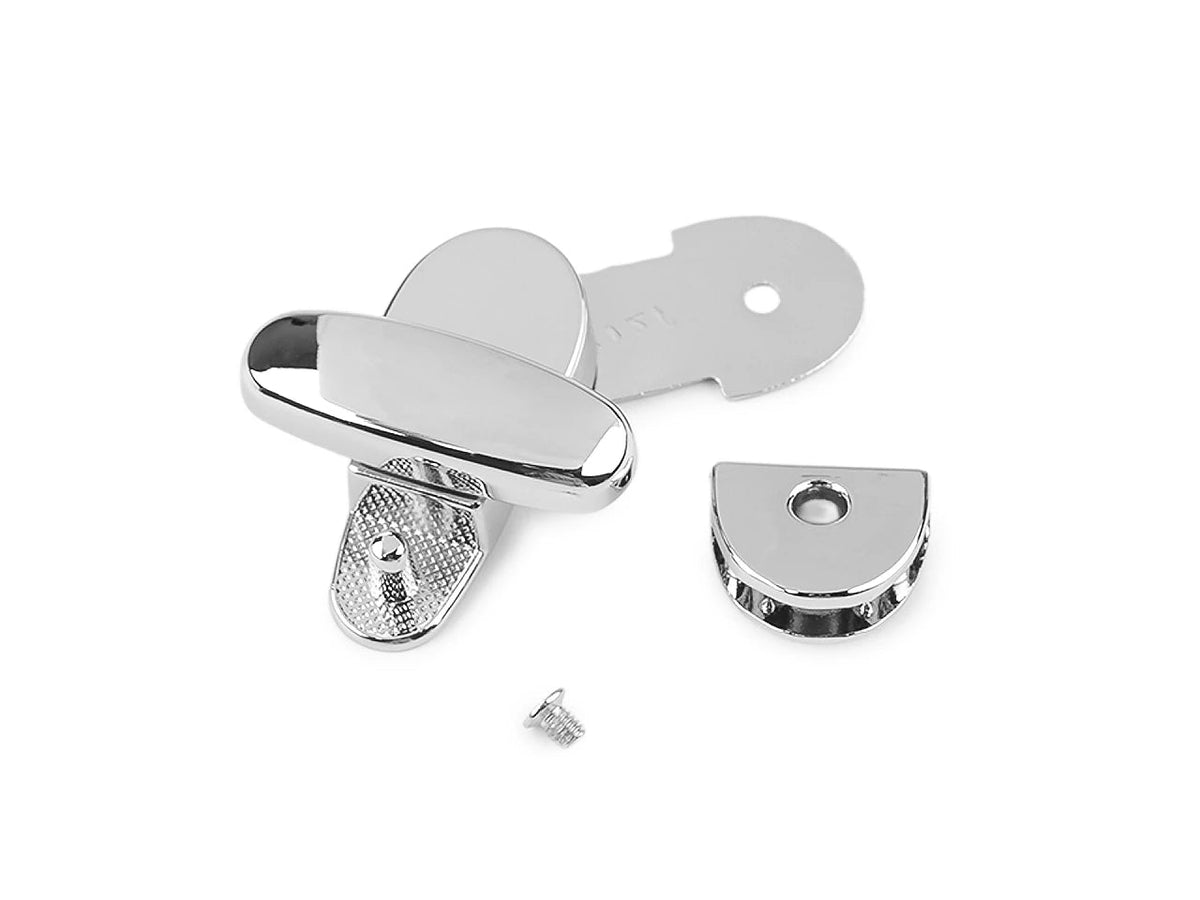 Pilt Metallist koti sulgur/lukk 19 × 43 mm – hõbedavärvi – saadaval veebis Šarlotes audumi